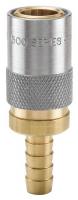 48C251 Valved Straight Coupler, Brass