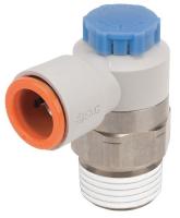 48J192 Speed Control Valve, 3/8 In Tube, 1/2 In