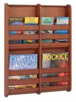 48J258 Magazine Wall Rack, Natural
