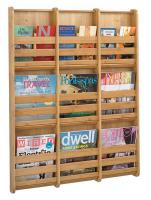 48J260 Magazine Wall Rack, Natural