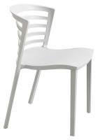 48J263 Stacking Chair, Gray, PK 4