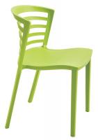48J264 Stacking Chair, Grass, PK 4