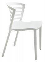 48J265 Stacking Chair, White, PK 4