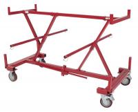 48L081 Wire Cart, 4 Shelves, 1500 Lb Capacity