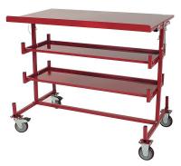48L085 Wire Cart, 2 Shelves, 1000 Lb Capacity