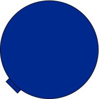 48W886 Phase Marker, Blue, Round, 2In