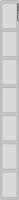 48W894 Asset ID Holder, 23-3/4 x 2-3/5In, Black