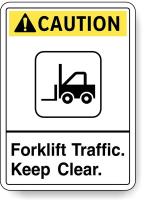 48W976 Caution Sign, 14 x 10In, Yllw/Blk/Wht, Eng