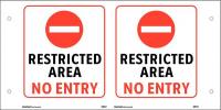 48W992 Security Sign, 6 x 8-3/4In, Red/Black/Wht