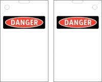 48X048 Lockout Tag, Polyester, Blk/Red/Wht