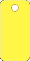 48X127 Blank Tag, 3 x 1-1/2In, Yellow, PK 25