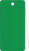 48X129 Blank Tag, 3-1/4 x 5In, Green, PK 25