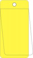 48X133 Blank Tag, 3-1/4 x 5In, Yellow, PK 25