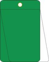 48X135 Blank Tag, 3-1/4 x 5In, Green, PK 25