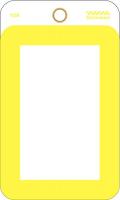 48X164 Blank Tag, 3 x 1-1/2In, Yellow, PK 25