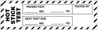 48X192 Inspect Lbl, Hot Stick Test, Blk/Wht, PK 25