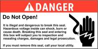 48X240 Danger Label, 1-1/4 x 5In, Red/Black/White