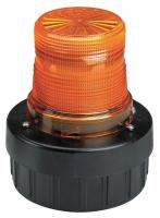 48Z709 Warning Light w/Sound, LED, Amber, 120VAC