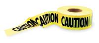 4A416 Barricade Tape, Yellow/Black, 1000ft x 3In