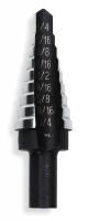 4A948 HSS Step Drill Bit, 1/4-3/4, Step1/16