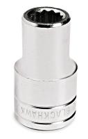 4AA99 Socket, Standard, 1/2 In Drive, 17mm, 12 Pt