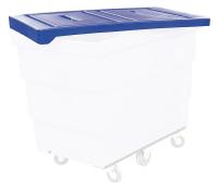 4AAC8 Recycle Cart Lid, Fits 21 cu ft, Blue