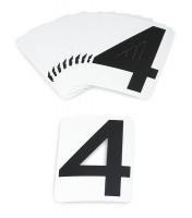4AD85 Carded Numbers and Letters, 4, PK 10