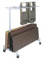 4ADD5 Folding Chair &amp; Tbl Strg Cart, 800 lb.