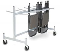 4ADE1 Folding Chair &amp; Table Strg Cart, 400 lb.