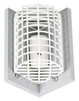 4AFY9 Motion Detector Guard, Steel Wire, Corner
