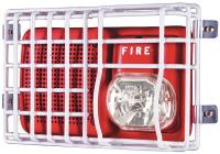 4AGA5 Audible/Strobe Guard, Steel Wire, Flush