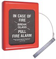 4AGA8 Fire Alarm Break Glass Cover, 6.5 x 9 In