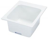 4ARZ5 Utility Sink, Fiberglass, 20x17x9 1/2 In