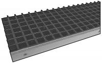4ATY6 Stair Tread, Mld, Poly, 1 1/2x12 In, 4Ft, Grn