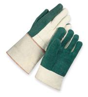 4AV52 Heat Resistant Gloves, Green, L, Cotton, PR