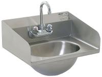 4AVG6 Hand Sink, Single Bowl, 16In H, Side Splash