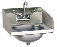 4AVG9 Hand Sink, Single, 18 7/8 In H, Side Splash