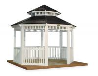 4AYV4 Gazebo, H 12 Ft 9 1/2 In, White