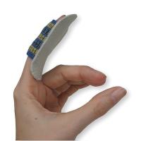4AYZ4 Finger Grd, Grain Leather Cowhide, S, PK10