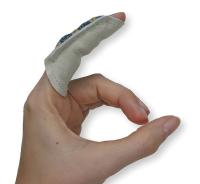 4AZA1 Finger Grd, Grain Leather Cowhide, S, PK10