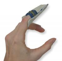 4AZA9 Finger Grd, Grain Leather Cowhide, L, PK10