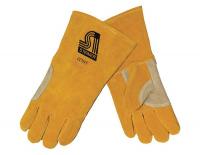 4AZG3 Welding Gloves, Stick, Ergonomic Offset, PR