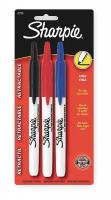 4AZN2 Permanent Marker, Fine, Blck, Bl, Red, PK3