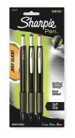 4AZN4 Permanent Pen, Retractable, Fine, Multi, PK3