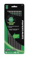 4AZP4 RecycledWoodcase Pencil, #2 HB, Black, PK10