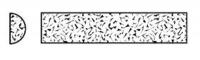 4B118 Sharping File, Half Rd, A/O, Org/Brn