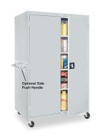 4BE58 Mobile Storage Cabinet, Welded, Dove Gray
