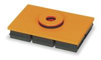 2LVR3 Vibration Iso Pad, 10x12x3/4 In, w/Hole