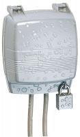 4CAZ8 Weatherproof Cover, Die Cast, 2 Gang, White