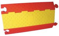 4CEL4 Cable Protector, 3 Channel, Red &amp; Yellow